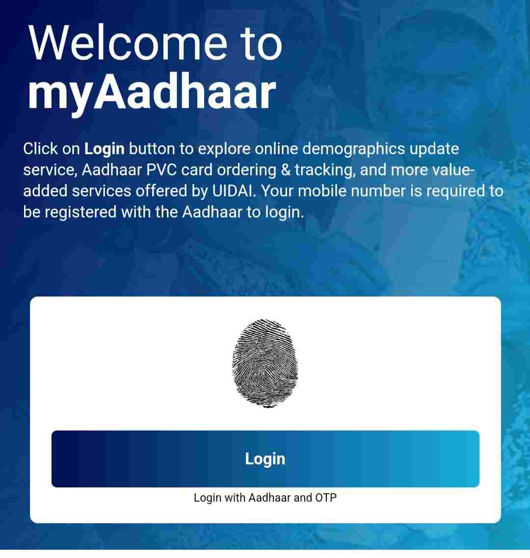 Aadhaar update online