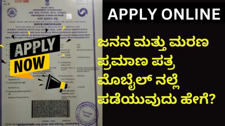How to Get a Birth Certificate Online Using Your Mobile in Karnataka