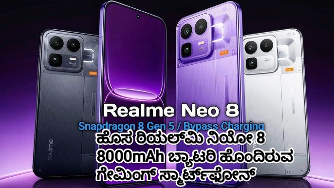 New Realme Neo 8: A Gaming Smartphone with an 8000mAh Battery
