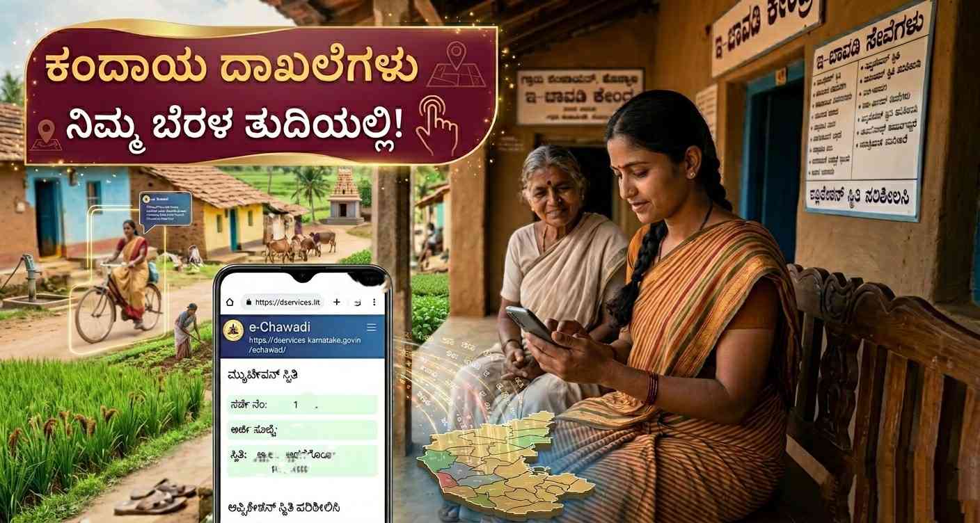 Online land documents karnataka -‘ಇ-ಚಾವಡಿ’ ಮೂಲಕ ನಿಮ್ಮ ಗ್ರಾಮದ ಕಂದಾಯ ದಾಖಲೆಗಳು ನಿಮ್ಮ ಬೆರಳ ತುದಿಯಲ್ಲಿ!